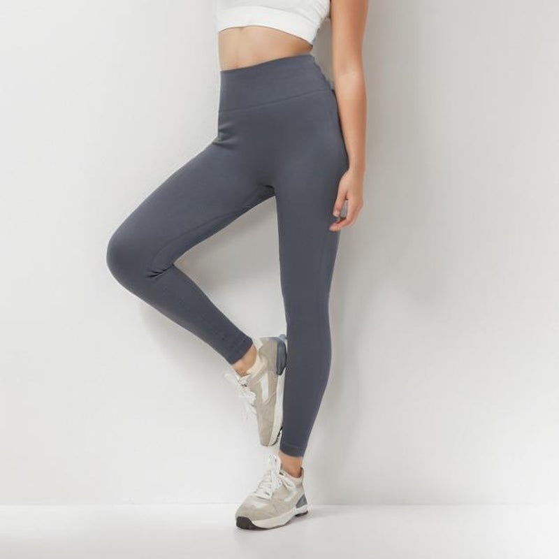 High Waisted Tummy Ribbed Shaping Leggings Yoga Pants