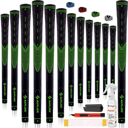 SAPLIZE Classic Rubber Golf Grips 13 Pack, High Feedback