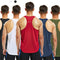 Men'S Letter Print round Neck Sports Tank Top, Loose Sporty Breathable Quick Drying Racerback Tank Top, Summer Outfits 2024