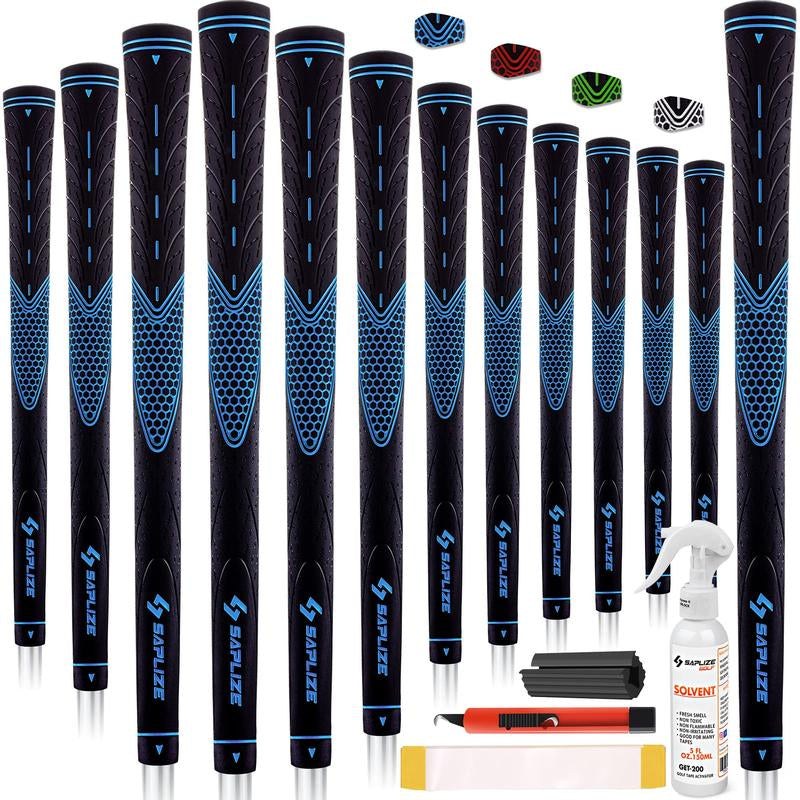 SAPLIZE Classic Rubber Golf Grips 13 Pack, High Feedback