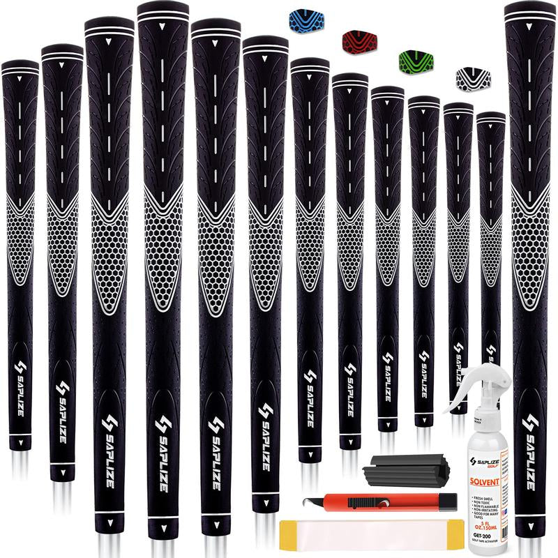 SAPLIZE Classic Rubber Golf Grips 13 Pack, High Feedback