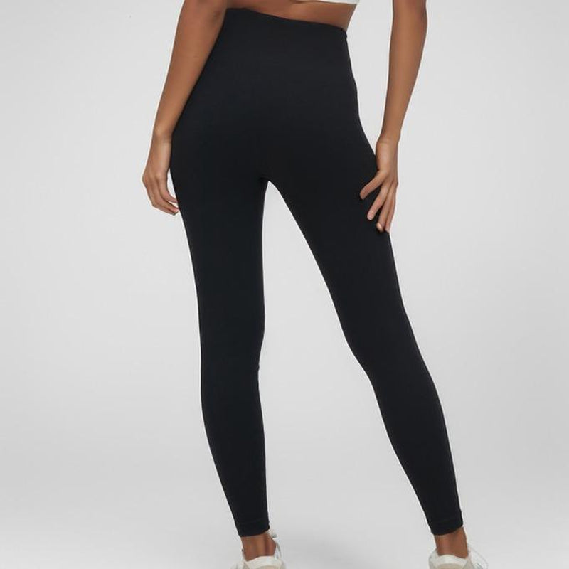 High Waisted Tummy Ribbed Shaping Leggings Yoga Pants