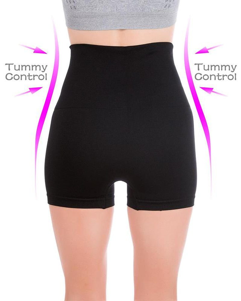 Homma Women's High-Waist Tummy Control Activewear Biker Shorts - Seamless Fitness Yoga Shorts_S737