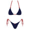 Navy Blue Red Bikini Set - Perfect for 4Th of July