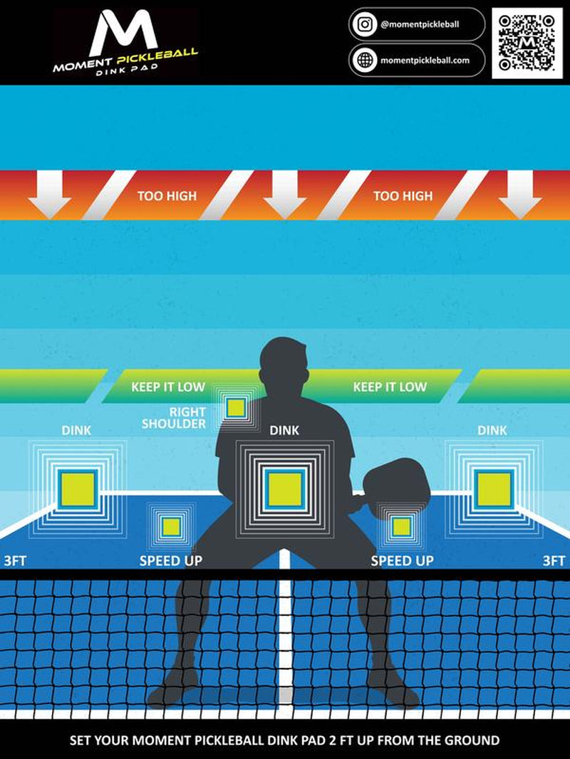 Moment Pickleball Indoor Practice Dink Pad