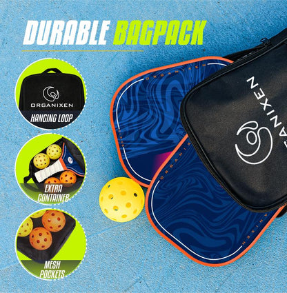 Professional Pickleball Paddle Set for Men and Women - USAPA Approved with 4 Balls, 2 Cooling Towels, and Carry Bag